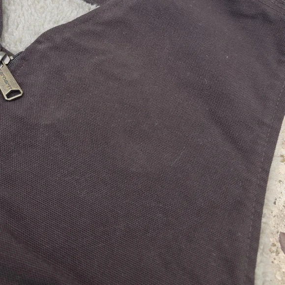 Carhartt Men's Washed Duck Sherpa-Lined Vest Size Large Brown - Picture 8 of 8